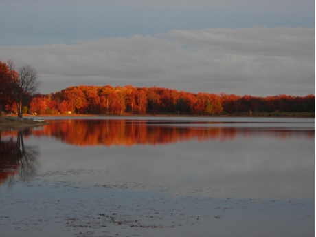 View of western portion of West Twin Lake from beach.