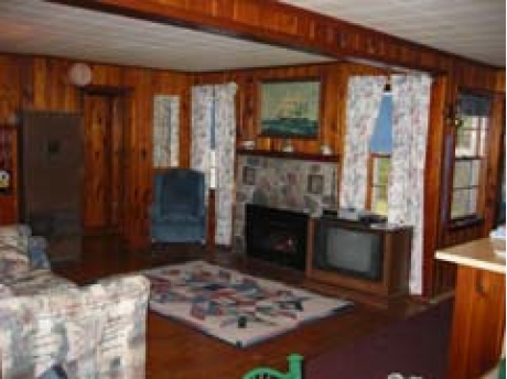 Living room with gas fireplace
