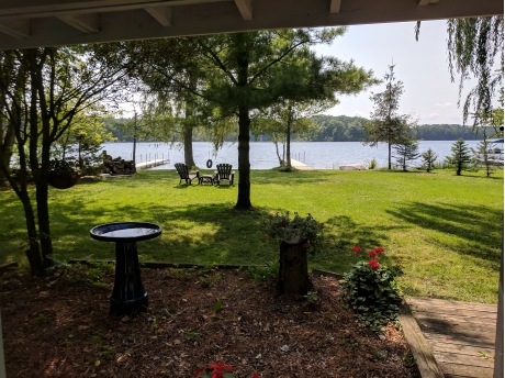 View from Porch to Lake