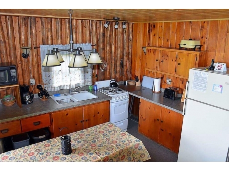Fully equipped kitchen with modern conveniences