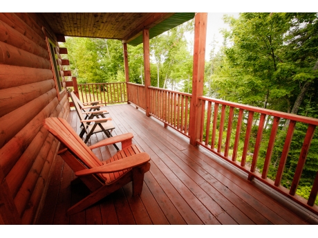 Front porch facing the water 8 ft by 32 feet