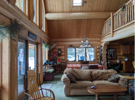 View from Living Room to Dining Room