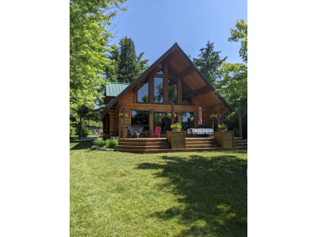 Front View with Lakeview Cottage across back road