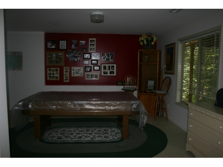 pool table  downstairs