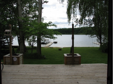 View from the Deck to the Nichols Lake