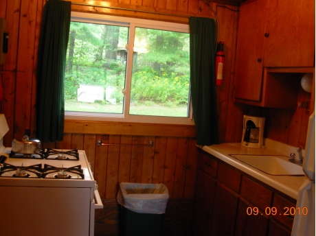 The kitchen of Cabin #1 (all cabins have same layout)